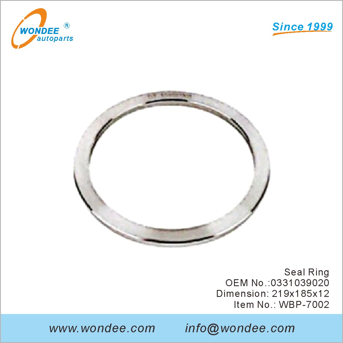 Seal Ring OEM 0331039020 for BPW from WONDEE