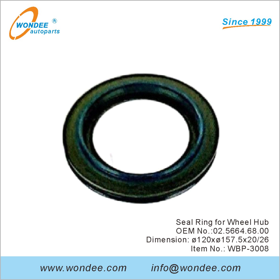 Seal Ring for Wheel Hub OEM 0256646800 for BPW from WONDEE