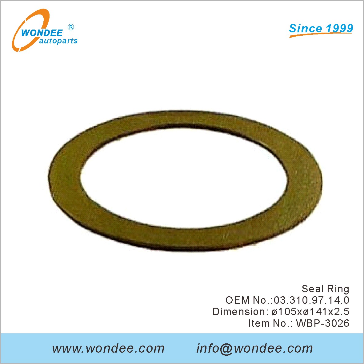 Seal Ring OEM 0331097140 for BPW from WONDEE