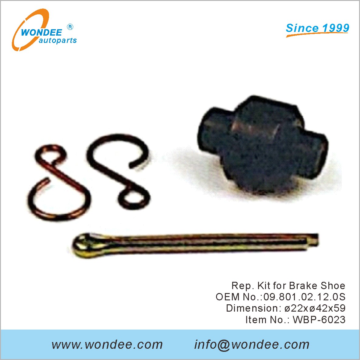 Rep Kit for Brake Shoe OEM 0980102120S for BPW from WONDEE