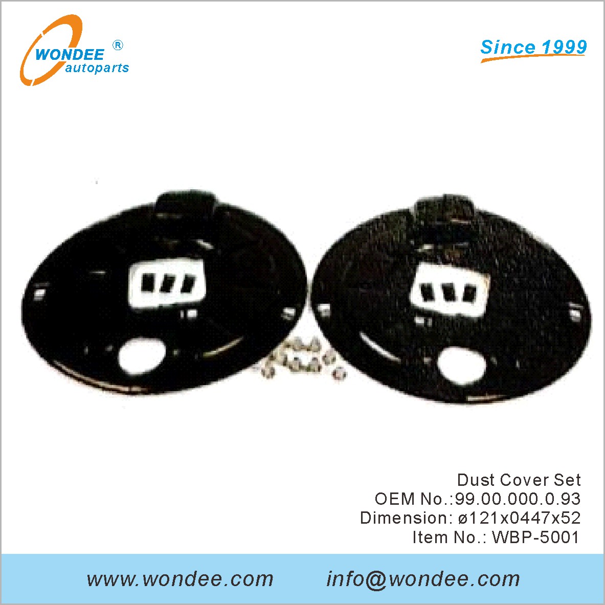 Dust Cover Set OEM 9900000093 for BPW from WONDEE