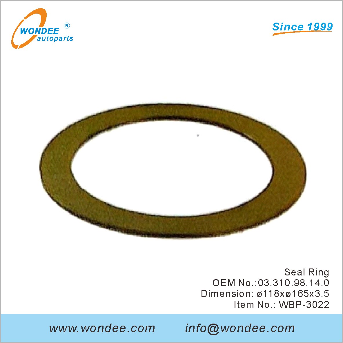 Seal Ring OEM 0331098140 for BPW from WONDEE