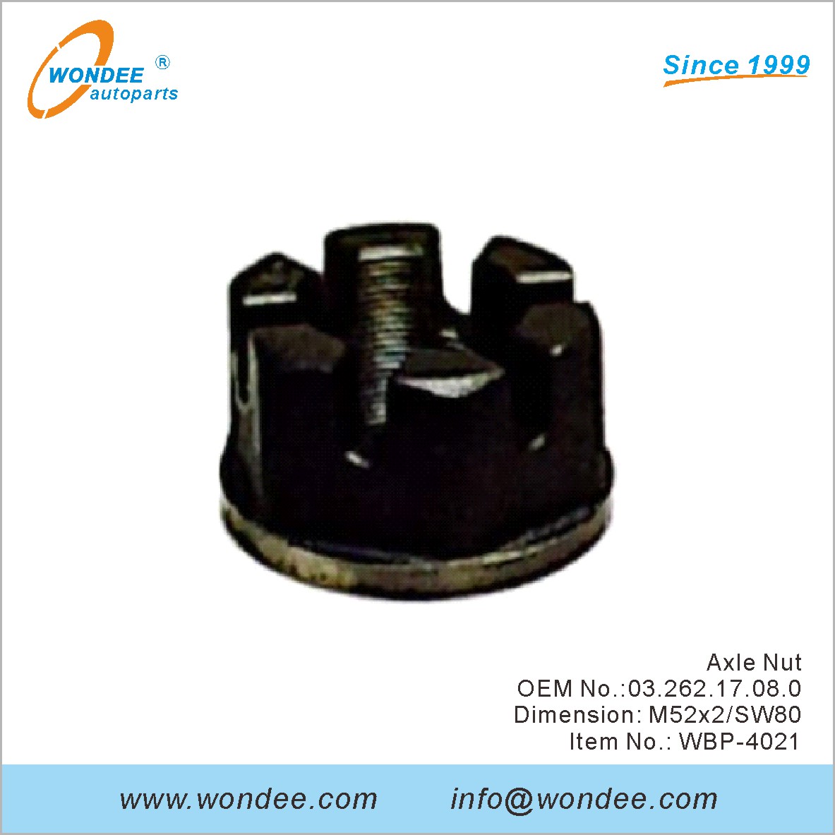 Axle Nut OEM 0326217080 for BPW from WONDEE