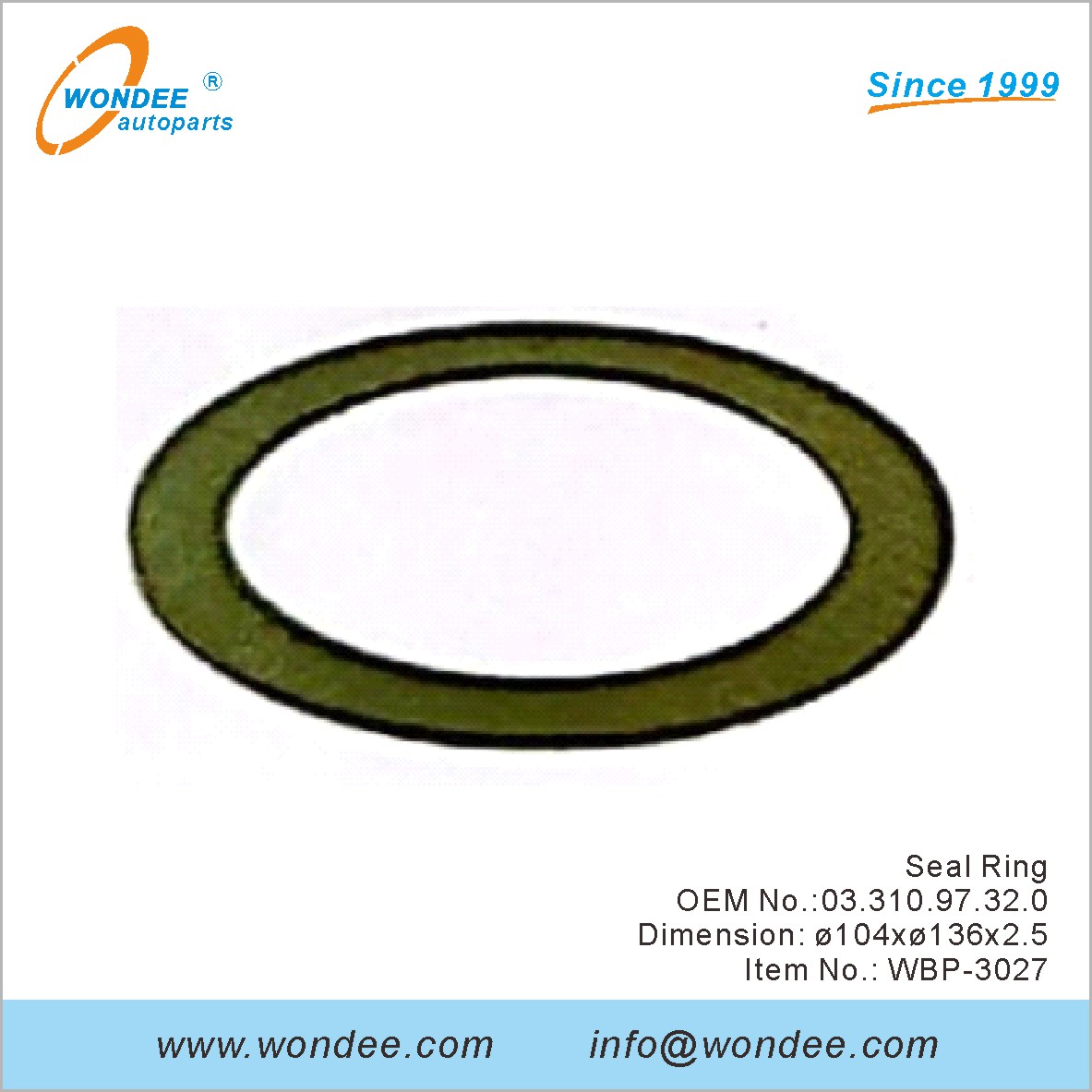 Seal Ring OEM 0331097320 for BPW from WONDEE