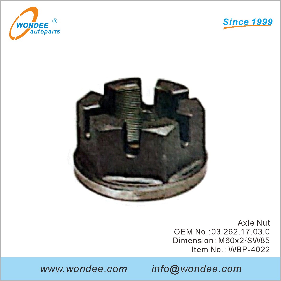 Axle Nut OEM 0326217030 for BPW from WONDEE