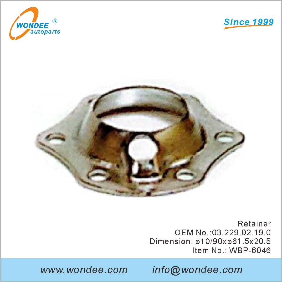 Retainer OEM 0322902190 for BPW from WONDEE