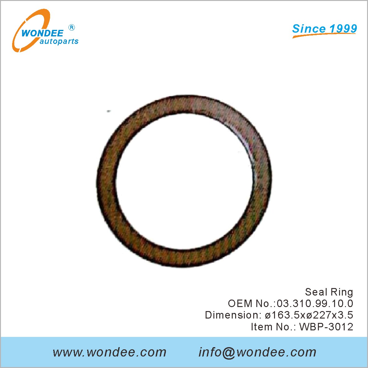 Seal Ring OEM 0331099100 for BPW from WONDEE
