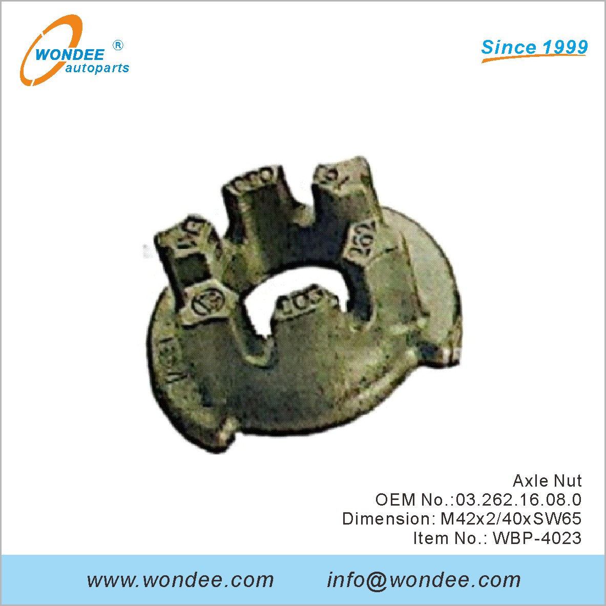 Axle Nut OEM 0326216080 for BPW from WONDEE