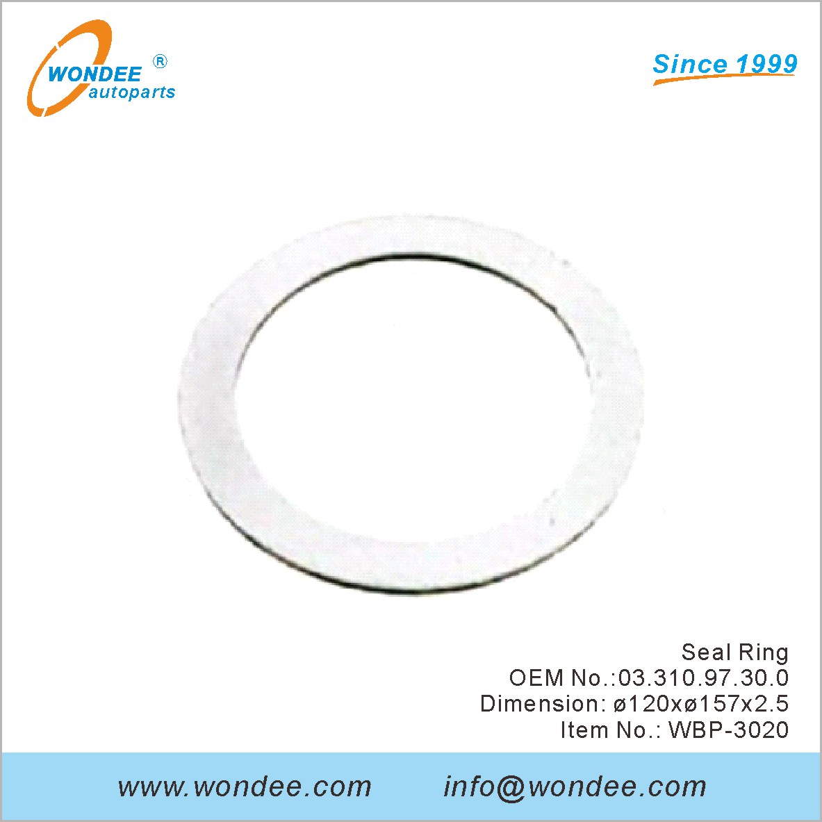 Seal Ring OEM 0331097300 for BPW from WONDEE