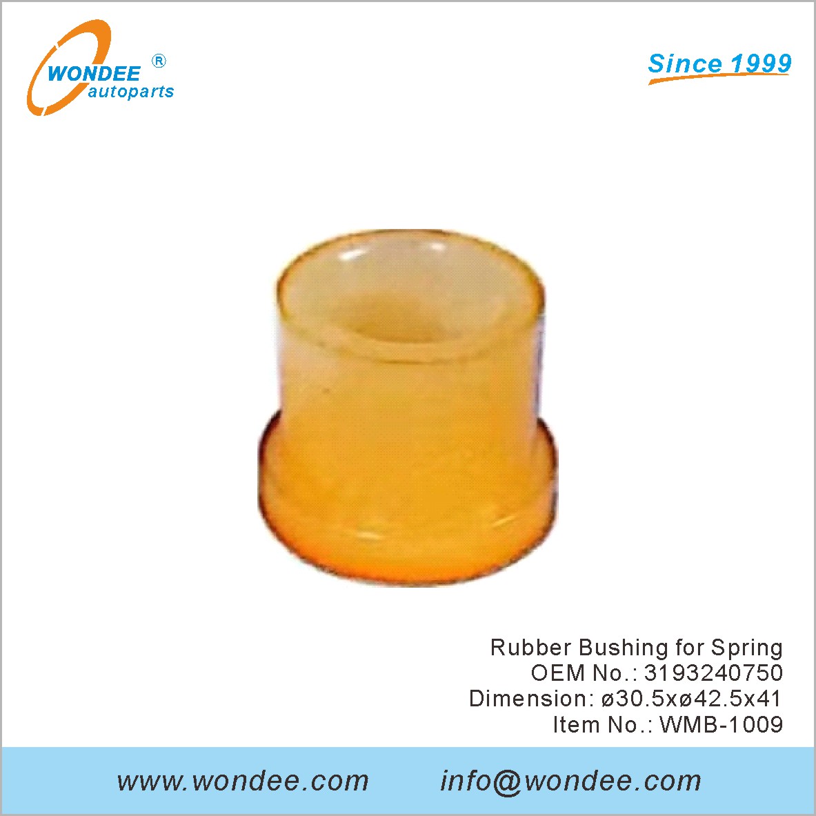 Rubber Bushing for Spring OEM 3193240750 for Benz from WONDEE