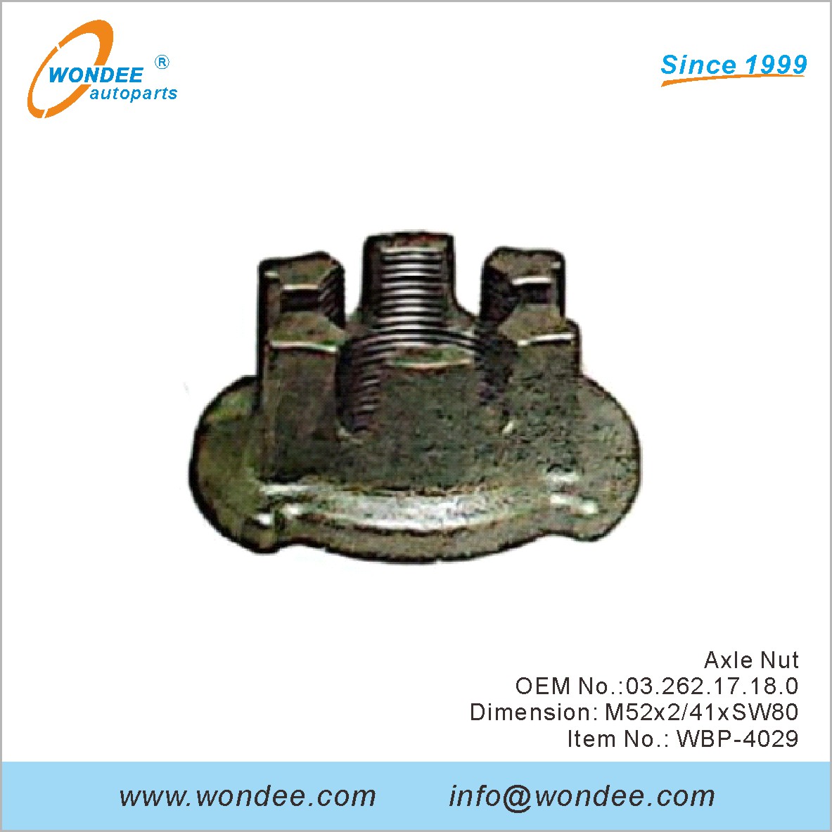 Axle Nut OEM 0326217180 for BPW from WONDEE