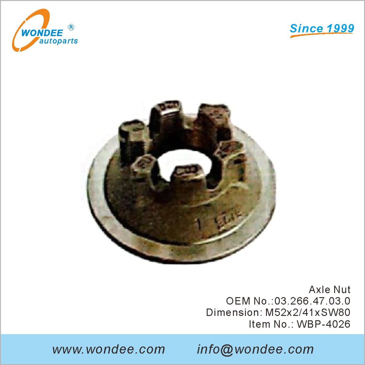 Axle Nut OEM 0326647030 for BPW from WONDEE