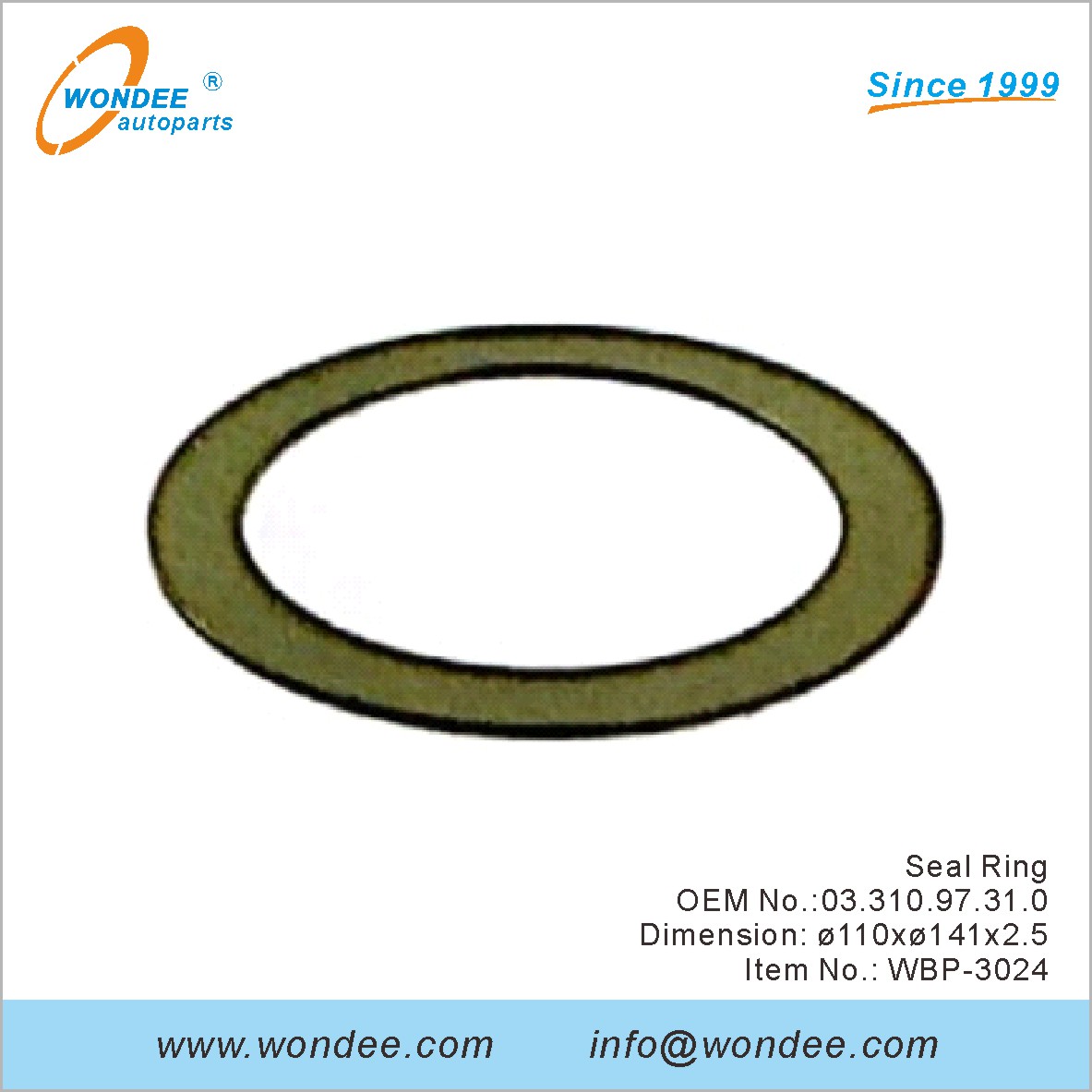 Seal Ring OEM 0331097310 for BPW from WONDEE