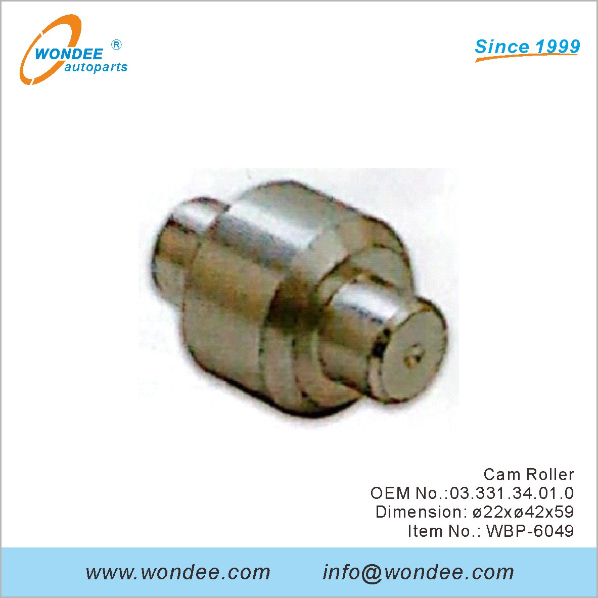 Cam Roller OEM 0333134010 for BPW from WONDEE