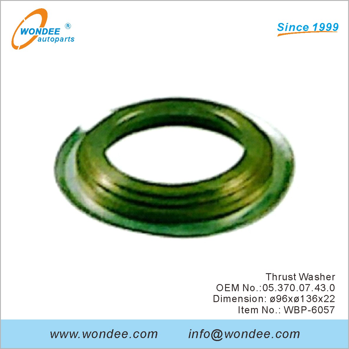 Thrust Washer OEM 0537007430 for BPW from WONDEE