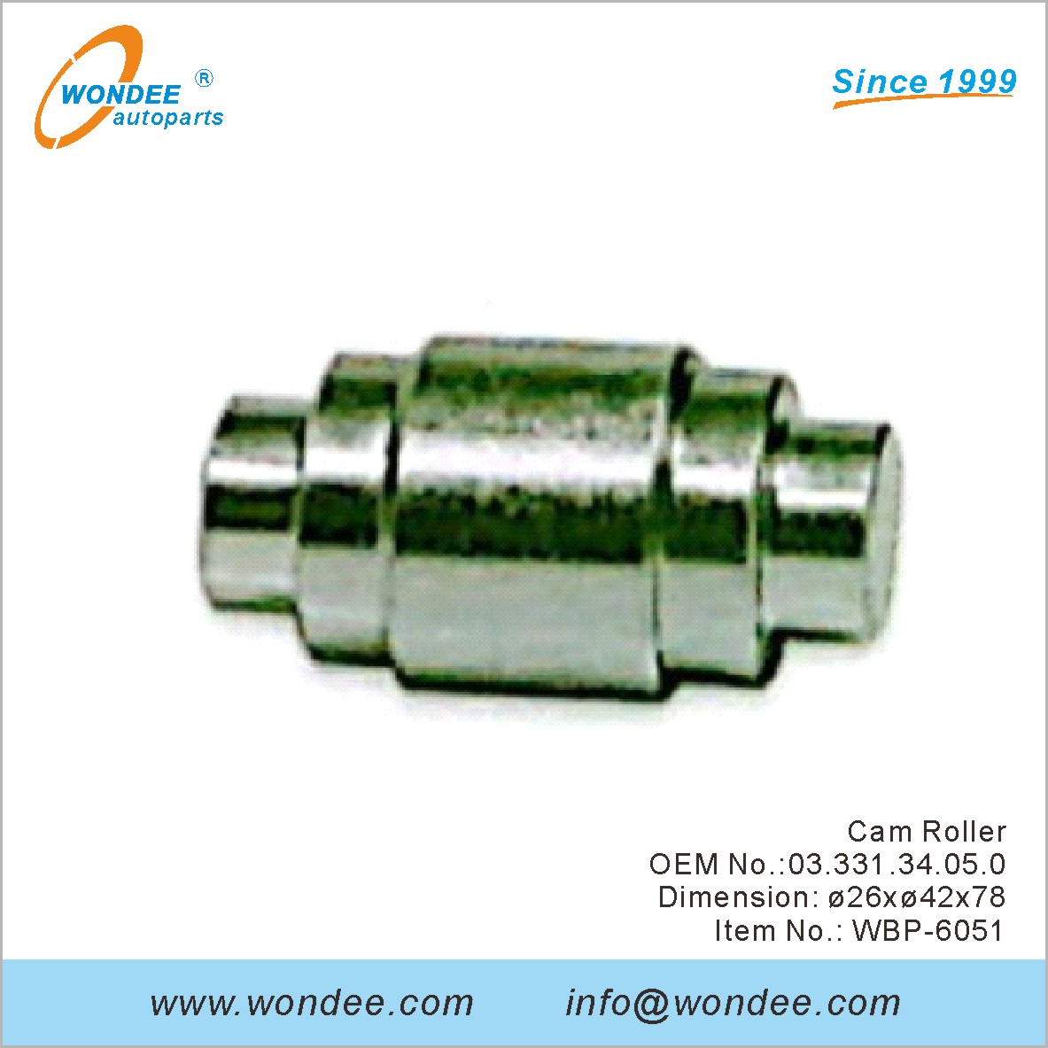 Cam Roller OEM 0333134050 for BPW from WONDEE
