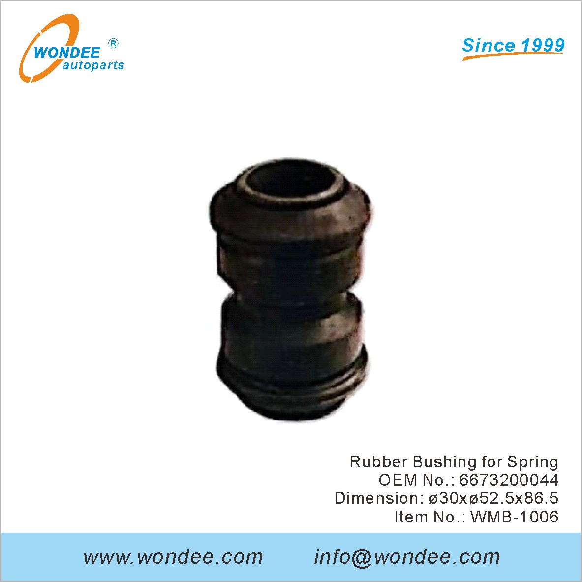 Rubber Bushing for Spring OEM 6673200044 for Benz from WONDEE
