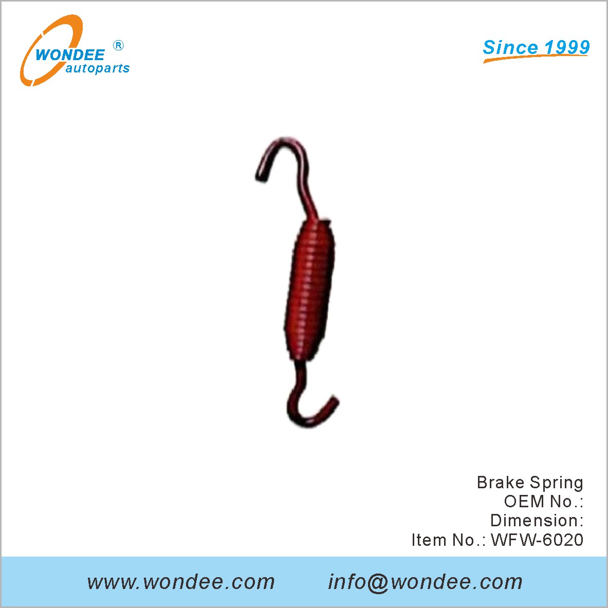 Brake Spring OEM for FUWA from WONDEE