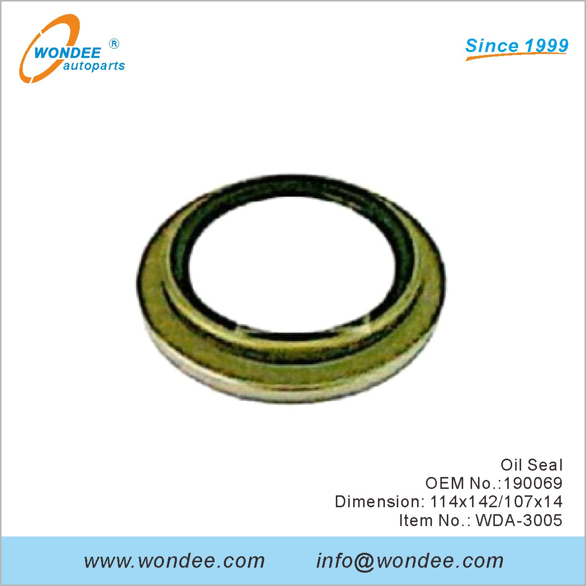 Oil Seal OEM 190069 for DAF from WONDEE-
