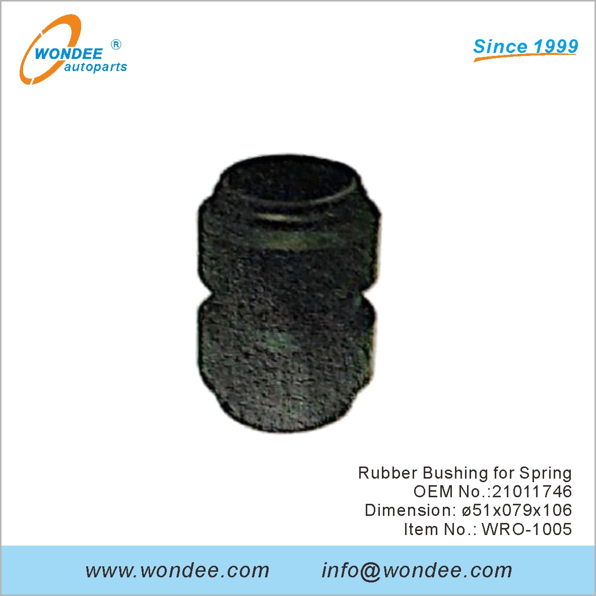 Rubber Bushing for Spring OEM 21011746 for ROR from WONDEE