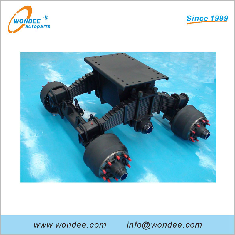 28T Low Mounting Plate Spoke Type Bogie for Semi Trailer And Truck