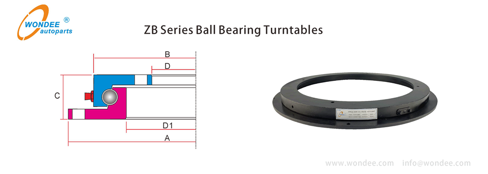 ZB single row ball bearing turntable
