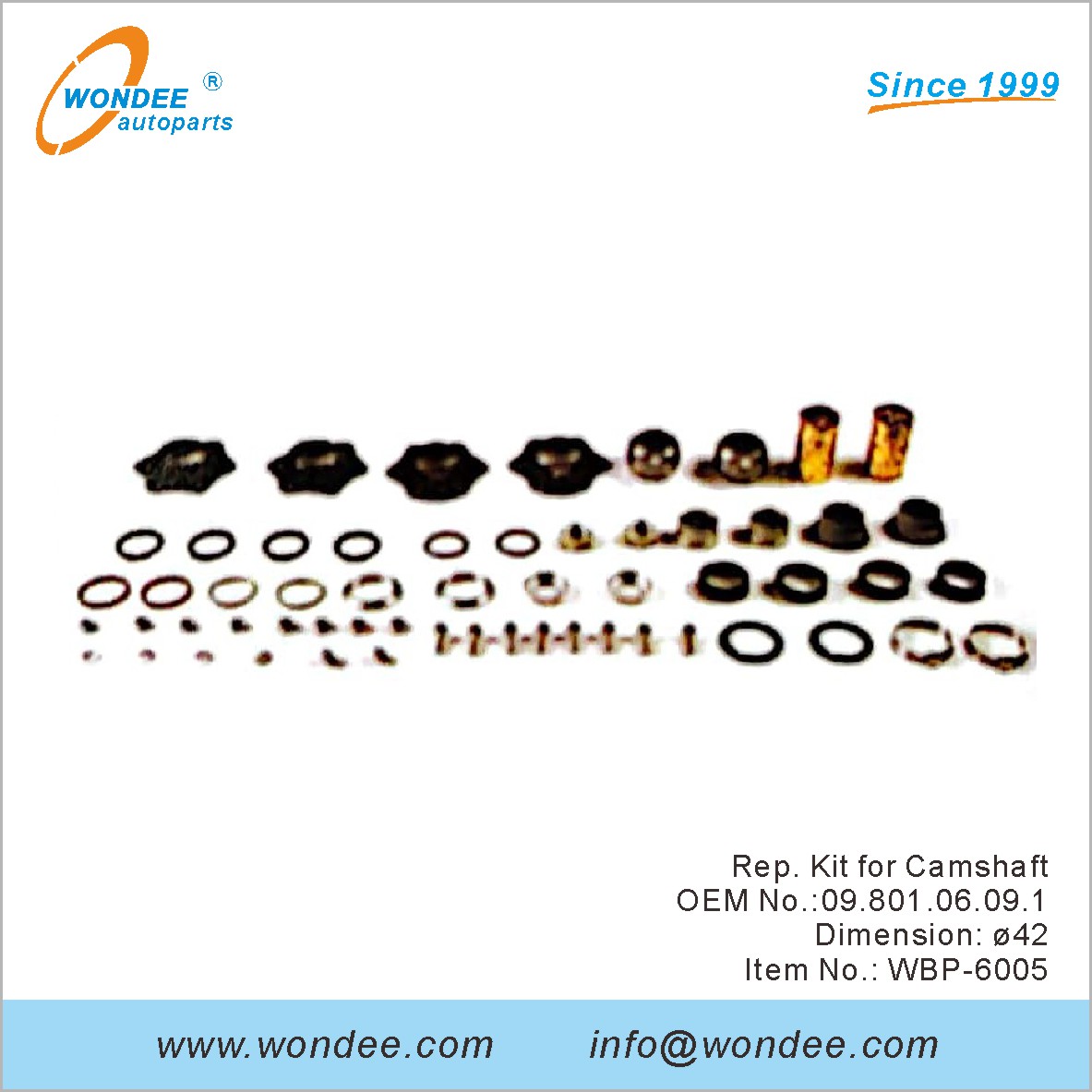 Rep Kit for Camshaft OEM 0980106091 for BPW from WONDEE