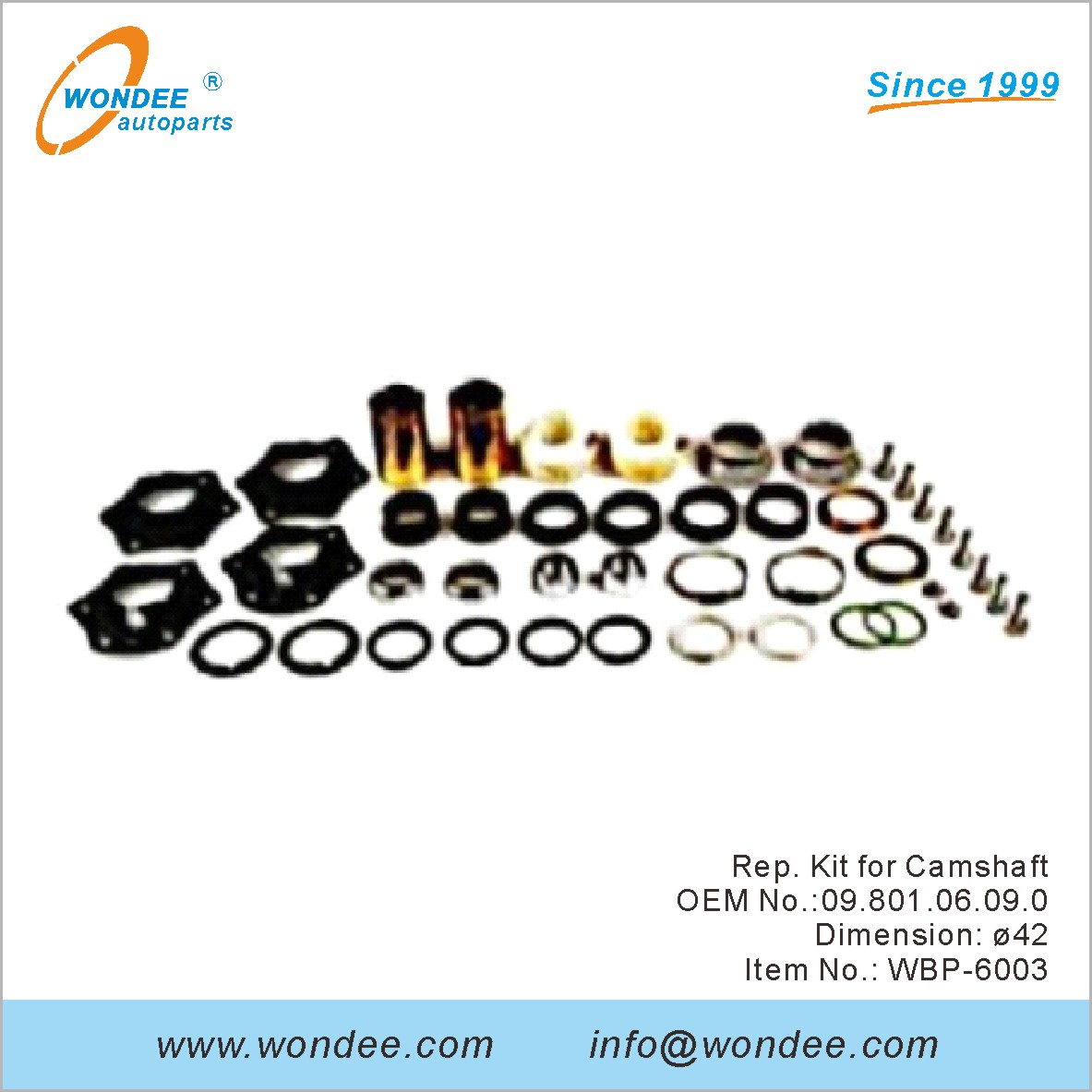 Rep Kit for Camshaft OEM 0980106090 for BPW from WONDEE