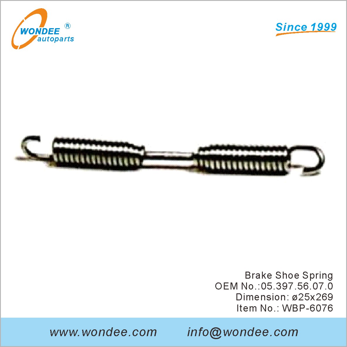 Brake Shoe Spring OEM 0539756070 for BPW from WONDEE