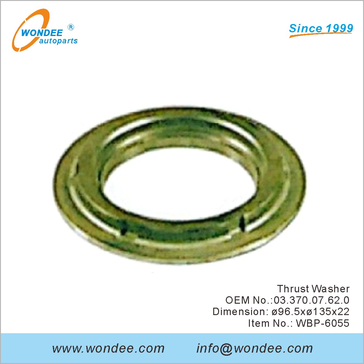 Thrust Washer OEM 0337007620 for BPW from WONDEE
