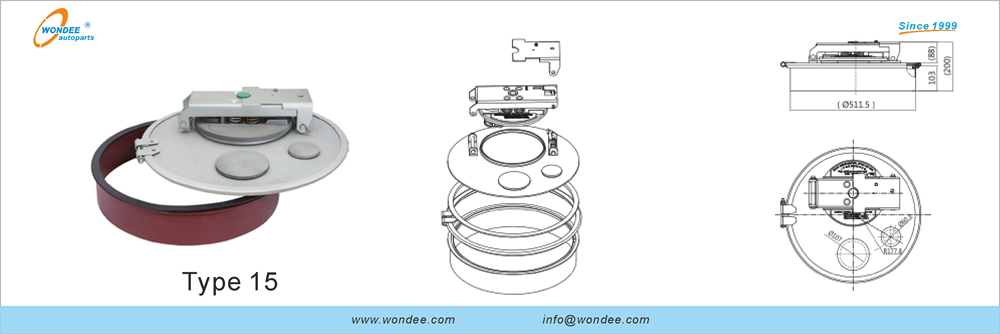 Manhole cover of Tanker trailer for Diesel and gasoline from WONDEE Autoparts (20)