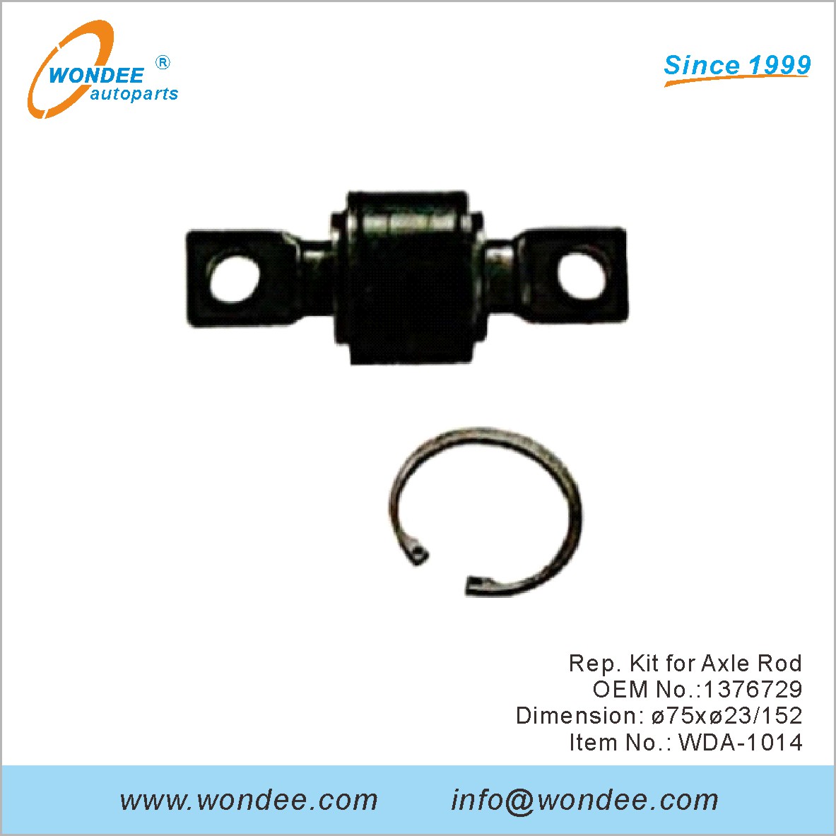 Rep. Kit for Axle Rod OEM 1376729 for DAF from WONDEE
