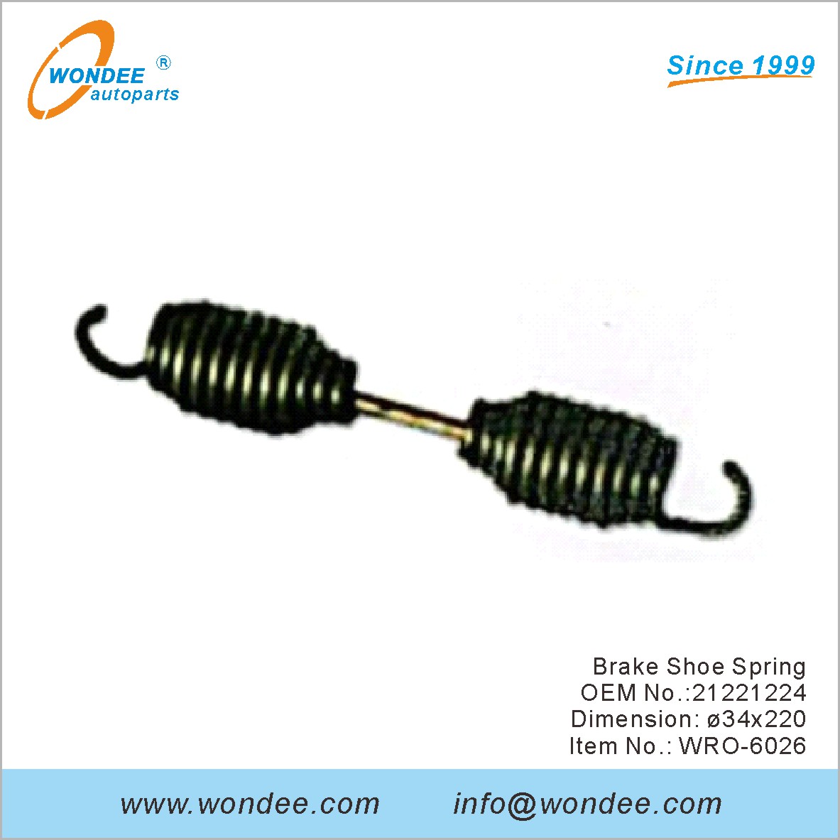 Brake Shoe Spring OEM 21221224 for ROR from WONDEE