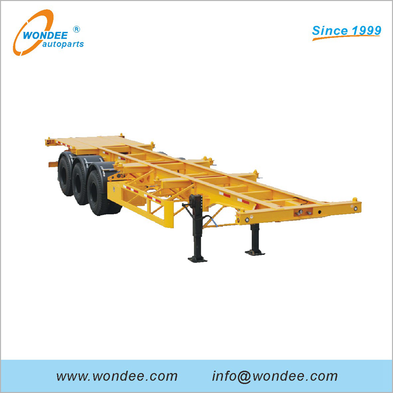 2-axle 3-axle 40 Feet Skeletal Semi Trailer for Container Transportation