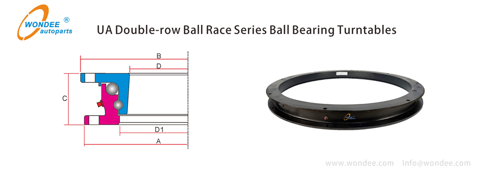 UA double row ball bearing turntable