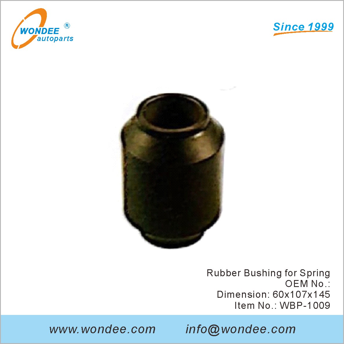 Rubber Bushing for Spring OEM for BPW from WONDEE