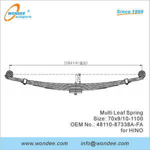 WONDEE Light Duty Truck Leaf Spring OEM 48110-87338A-FA for HINO.JPG