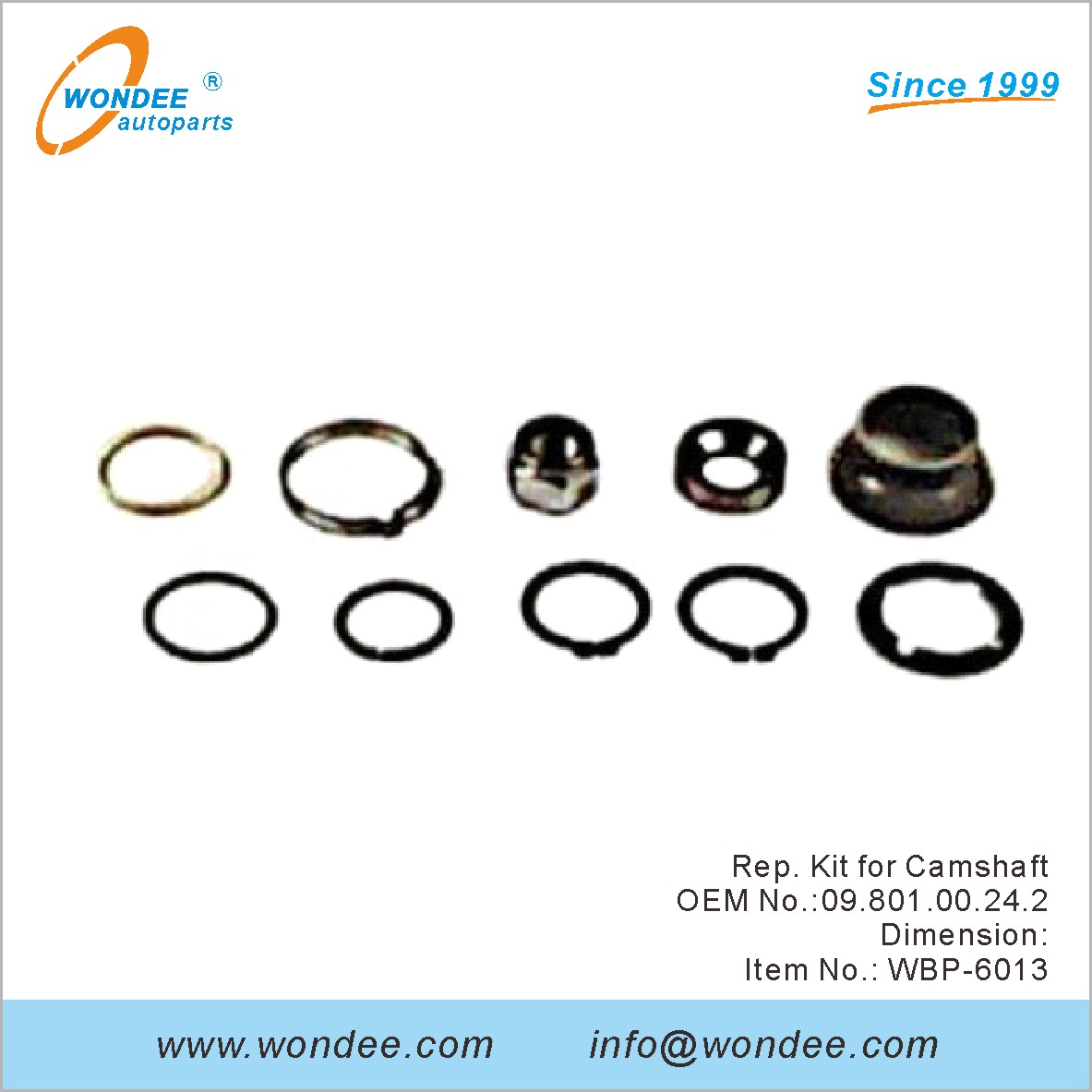 Rep Kit for Camshaft OEM 0980100242 for BPW from WONDEE