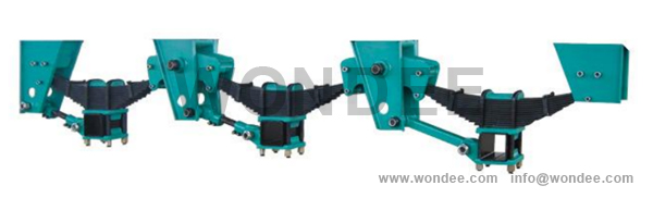 3-axle German SAF type mechanical suspension from China manufacturer/WONDEE AUTOPARTS