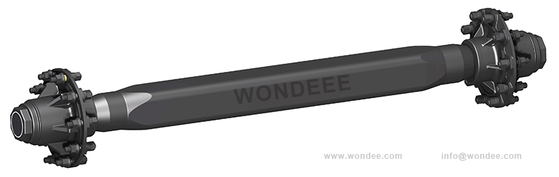 An Idler Semi Trailer Axle from China Manufacturer/Wondee Autoparts
