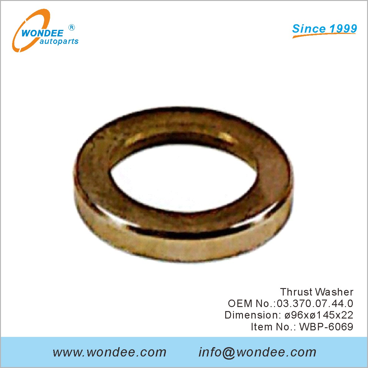 Thrust Washer OEM 0337007440 for BPW from WONDEE