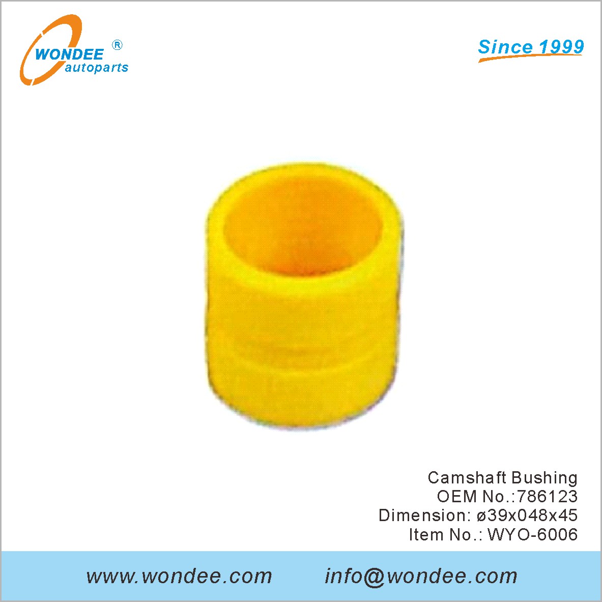 Camshaft Bushing OEM 786123 for Volvo from WONDEE