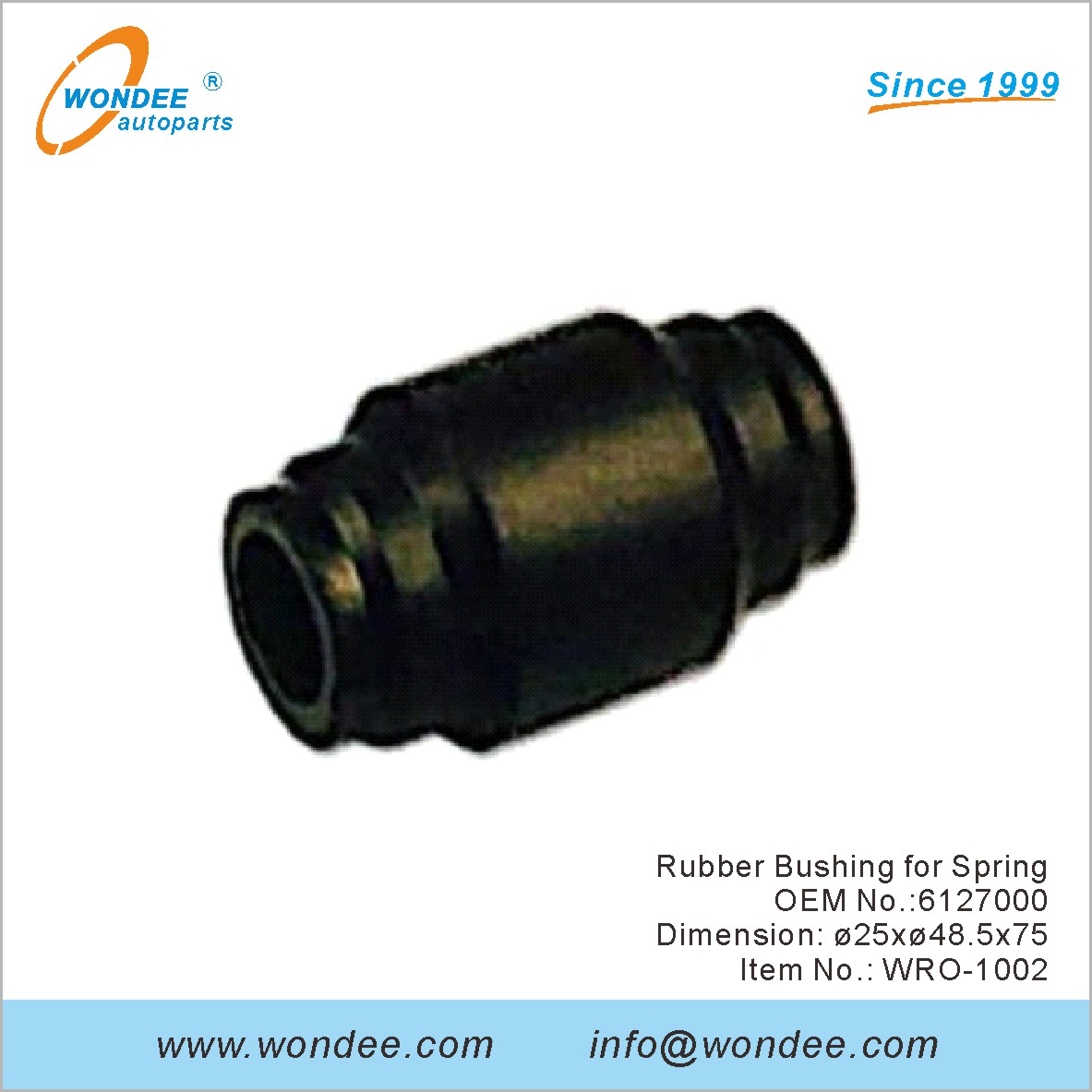 Rubber Bushing for Spring OEM 6127000 for ROR from WONDEE