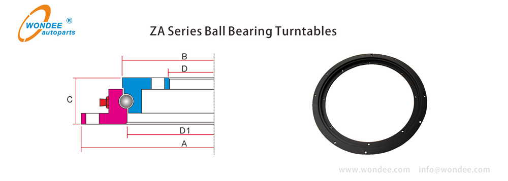 ZA single row ball bearing turntable