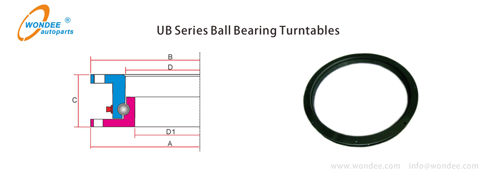 UB single row ball bearing turntable