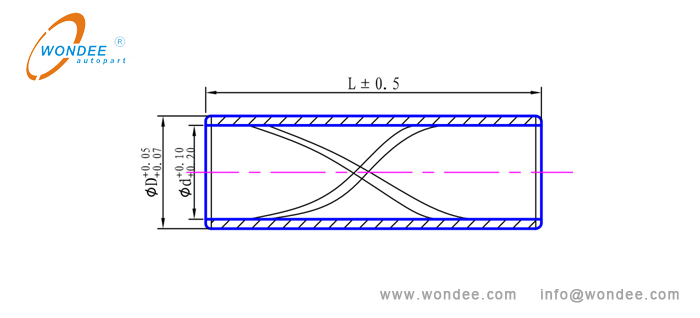 11-Schematic diagram of copper bushing and bi-metal bushing