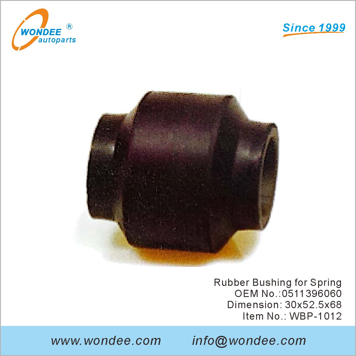 Rubber Bushing for Spring OEM 0511396060 for BPW from WONDEE