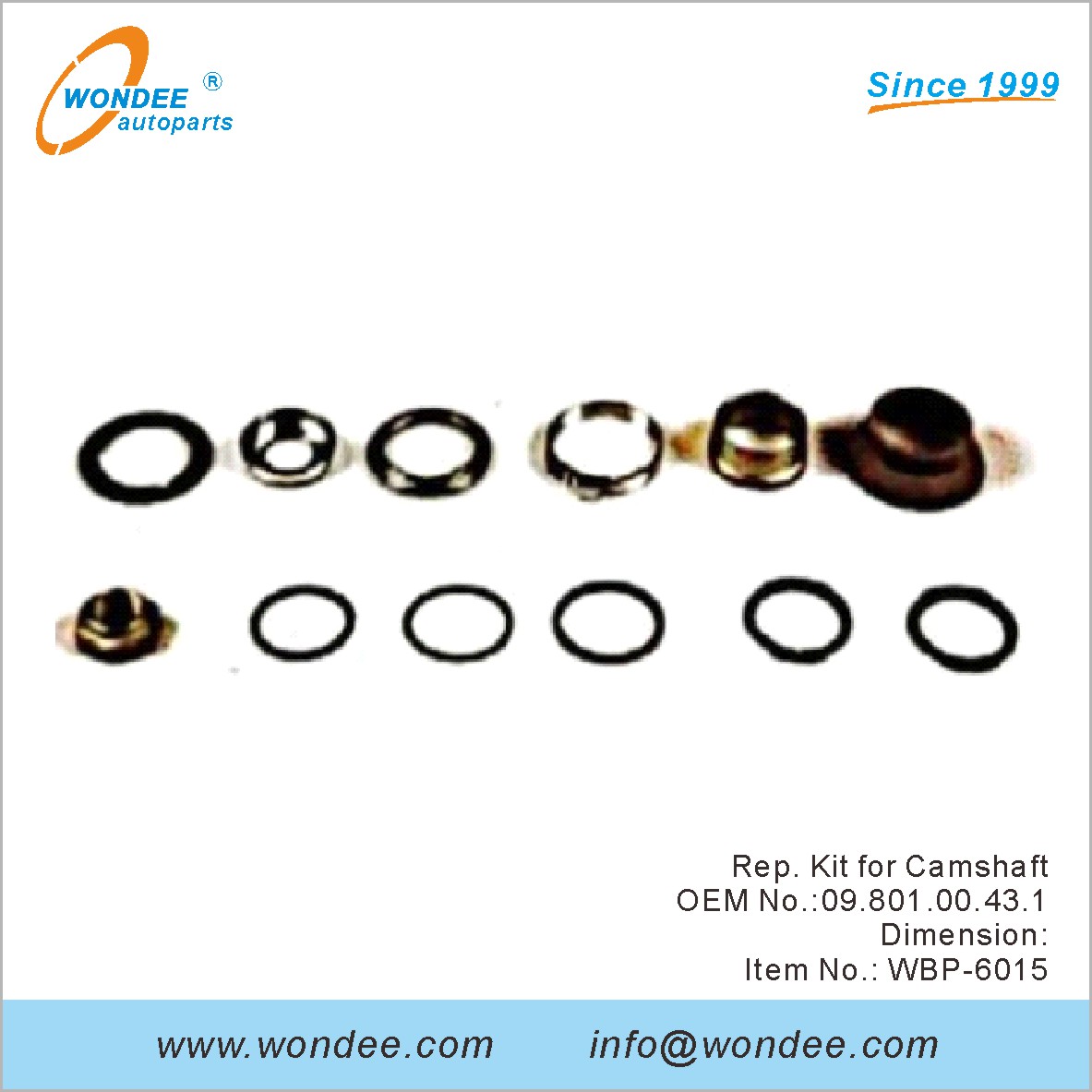 Rep Kit for Camshaft OEM 0980100431 for BPW from WONDEE