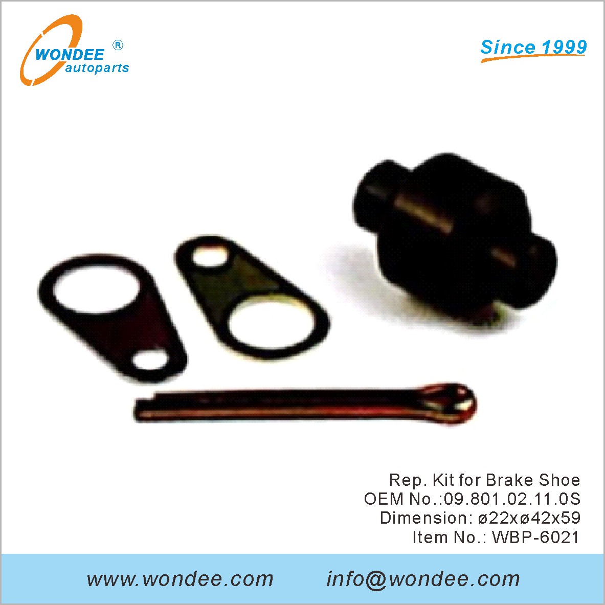 Rep Kit for Brake Shoe OEM 0980102110S for BPW from WONDEE