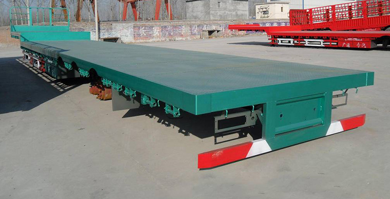 WONDEE 3-axle heavy duty flatbed semi trailer from China supplier